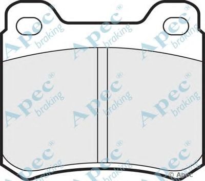 APEC BRAKING pad405 -  Комплект тормозных колодок, дисковый тормоз